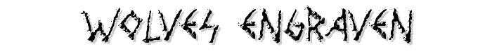Wolves Engraven font